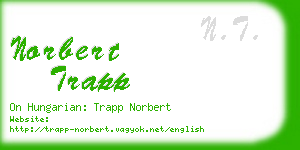 norbert trapp business card